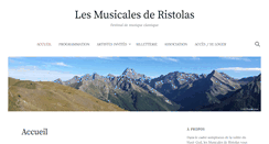 Desktop Screenshot of musicales-de-ristolas.org