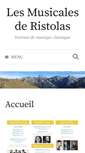 Mobile Screenshot of musicales-de-ristolas.org