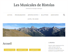 Tablet Screenshot of musicales-de-ristolas.org